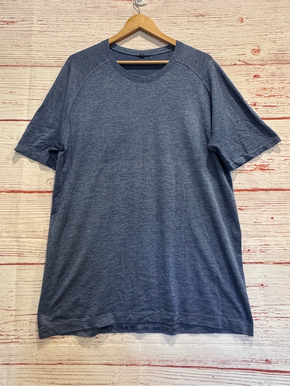 Lululemon Metal Vent Tech Short Sleeve 2.0 Midnight Shadow / Tempest Blue Sz L